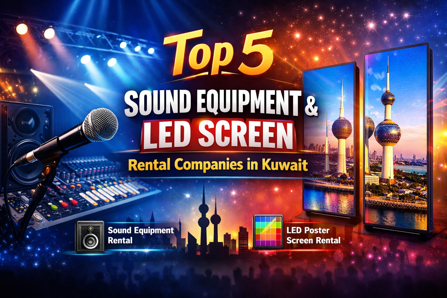 Top 5 Sound Equipment Rental Companies in Kuwait